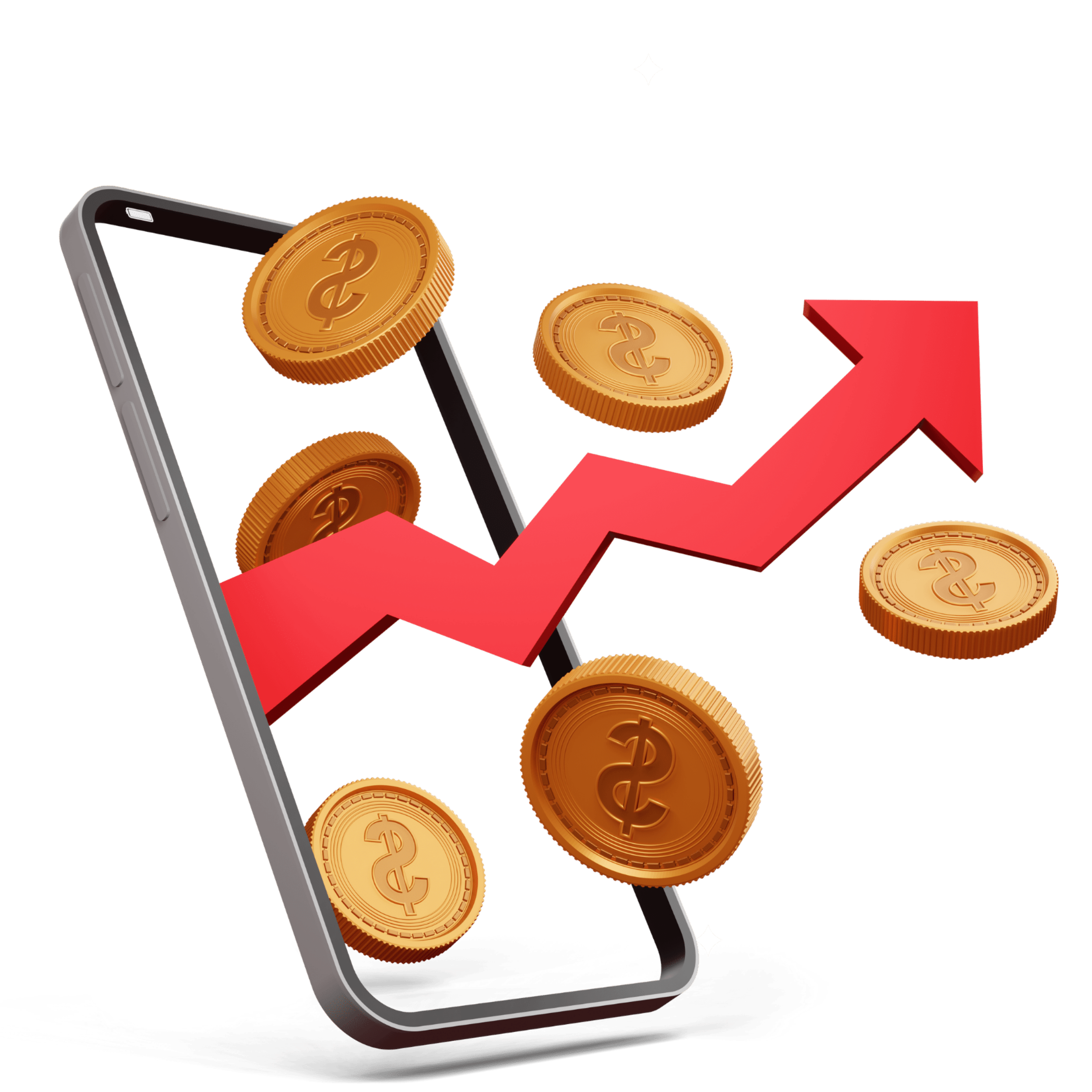 A smartphone containing an over view Of bettermen's offerings. The accounts pictured include our Cash reserve, investing, and IRA offerings. 